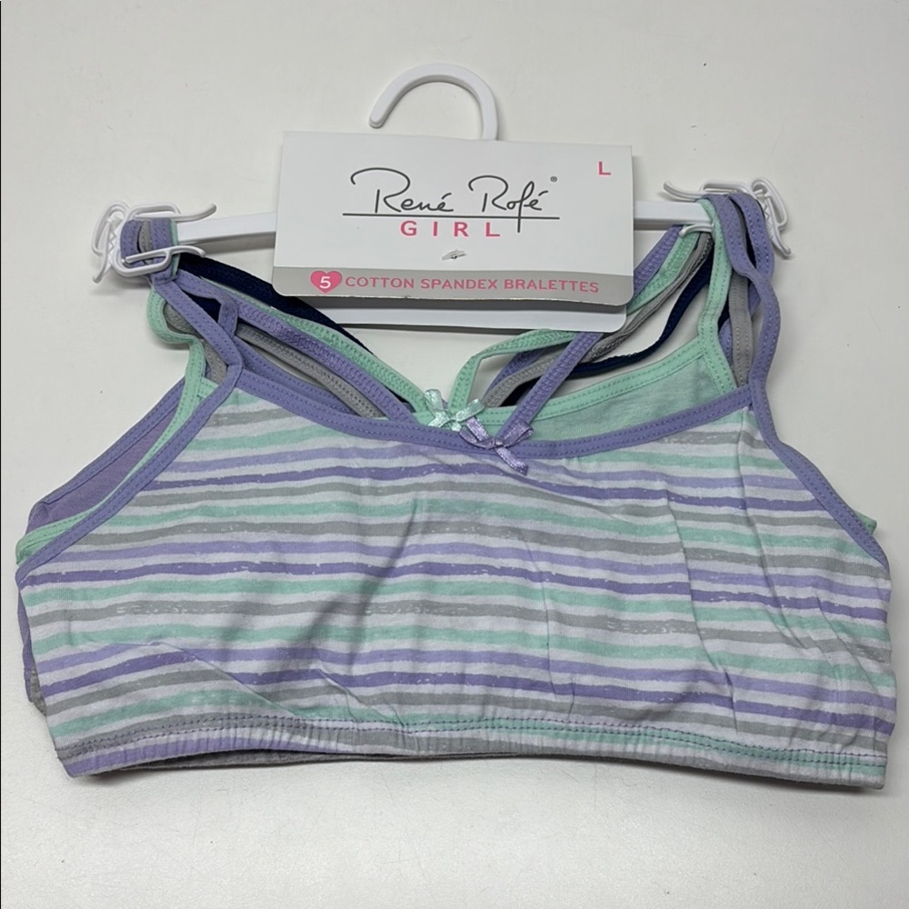 Rene Rofe Girl Cotton Spandex Bralettes
5 pcs